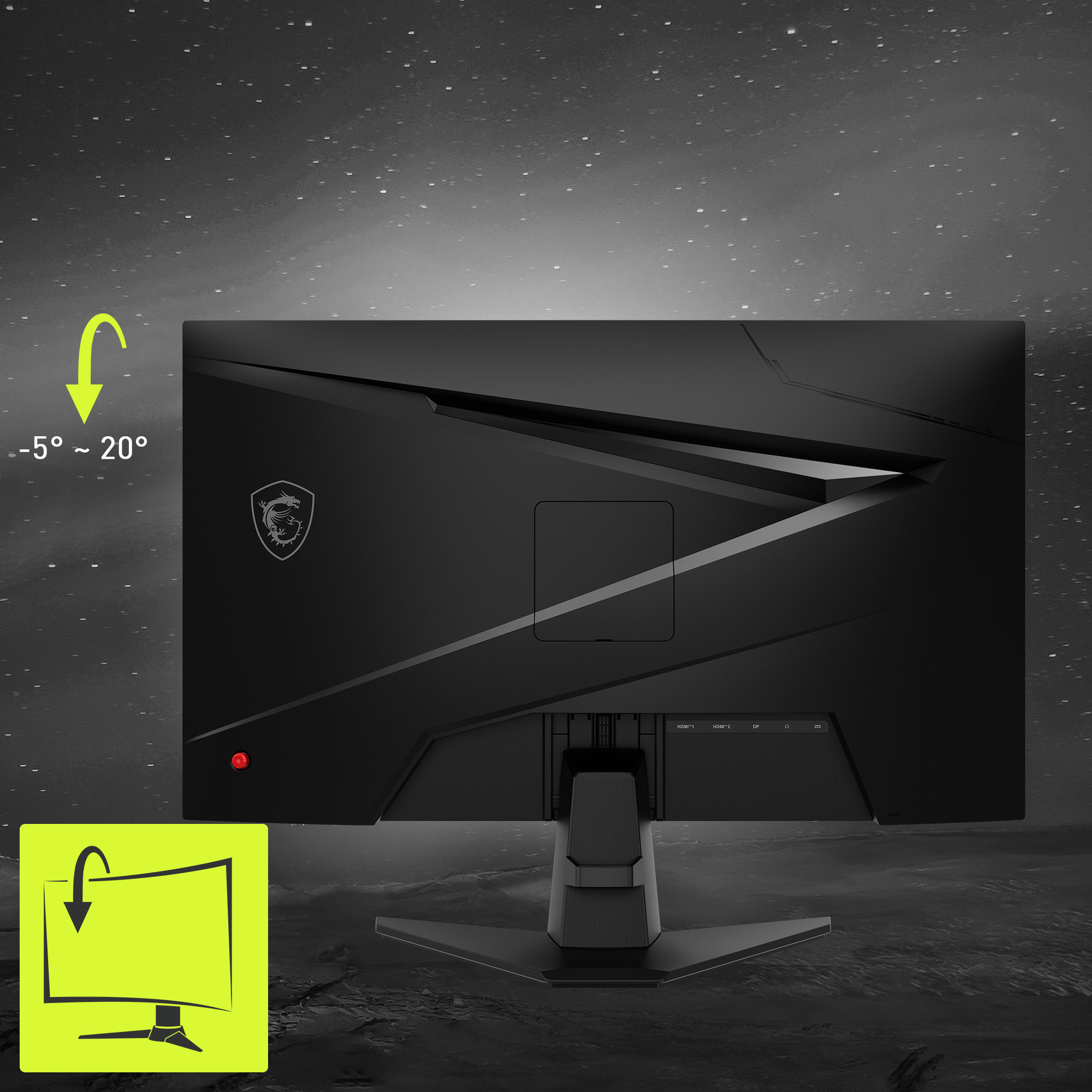 MSI MAG 256F 24.5” FHD Gaming Monitor – 180Hz, 1ms GTG, Rapid IPS